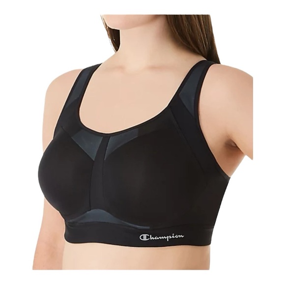 CHAMPION Plus Size Motion Control High-Impact Underwire Sports Bra 42DDD Black - Picture 1 of 9